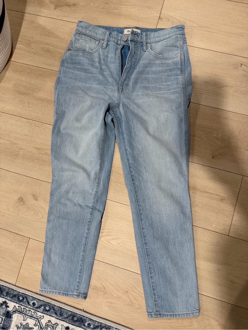 Madewell Light Blue Classic Straight Jeans